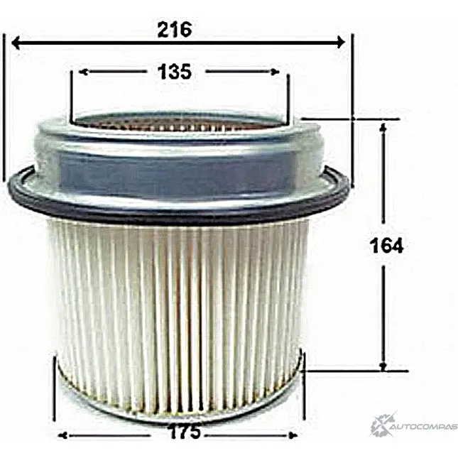 Воздушный фильтр JS ASAKASHI A343J 3336515 4582431801105 UXJ M2