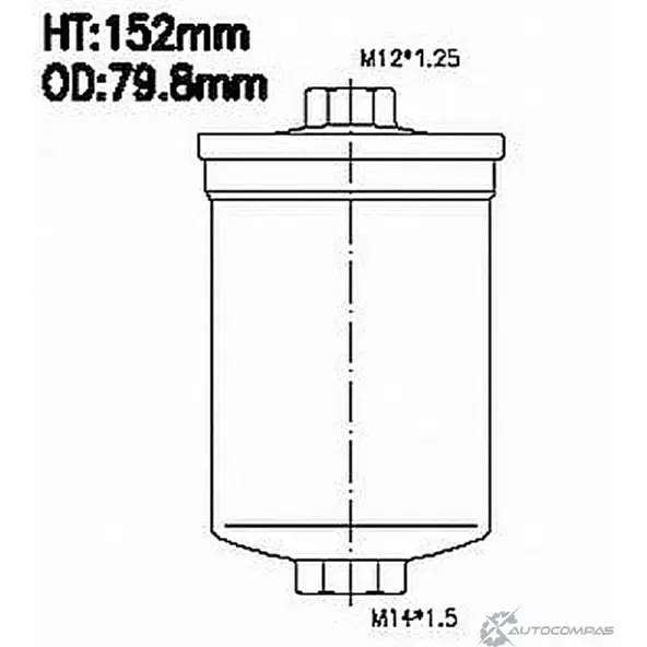 Топливный фильтр JS ASAKASHI 8 HWWT FS2011 3337650 изображение 0