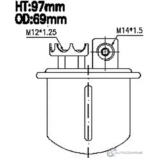 Топливный фильтр JS ASAKASHI W3S US9 FS7202U 3337767 4580266830147 изображение 0