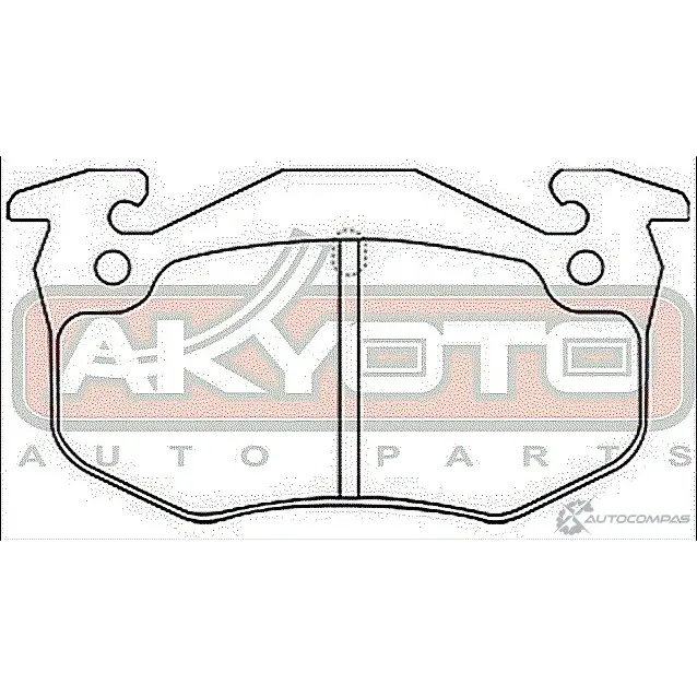 Колодки тормозные дисковые задние AKYOTO MS LMN3 2AZDNM 'AKD-03322 1420570868 изображение 1