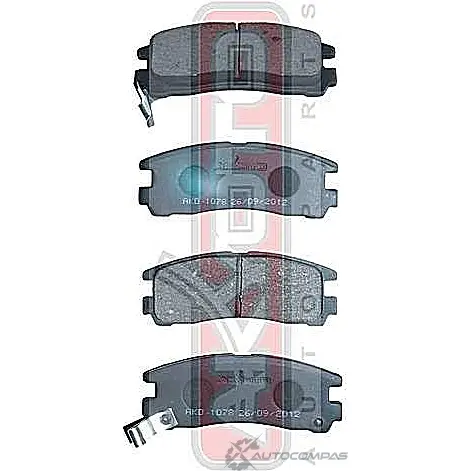 Колодки тормозные дисковые задние AKYOTO AKD-1078 1420937712 XSQ4B NK ISX8 - Изображение 1