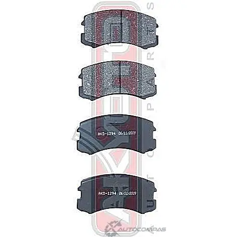 Колодки тормозные дисковые передние AKYOTO 1420571070 DOR8IQ6 IS MNOV 'AKD-1294 - Изображение 1