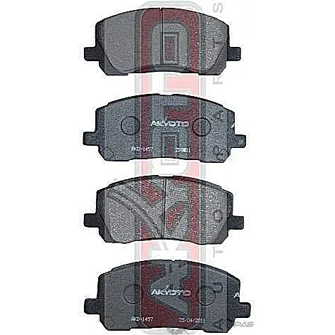 Колодки тормозные дисковые передние AKYOTO KXOY5KQ 1420570978 'AKD-1457 F AKQR - Изображение 1