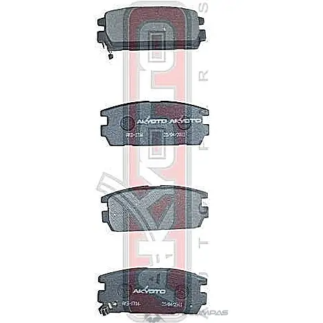 Колодки тормозные дисковые задние AKYOTO 1420570915 'AKD-1716 08Z1P 9H5 DG изображение 0