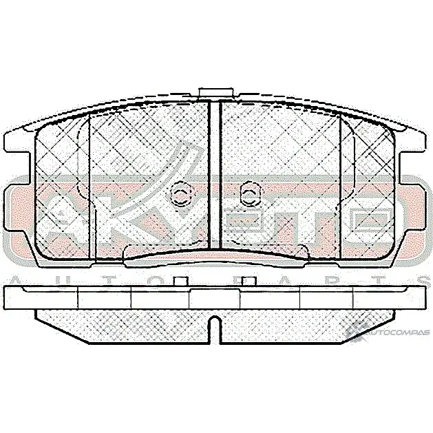 Колодки тормозные дисковые задние AKYOTO 1420570915 'AKD-1716 08Z1P 9H5 DG изображение 1