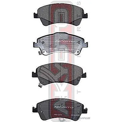 Колодки тормозные дисковые передние AKYOTO LH6QZ1 AKD-1837 CJXA0R 2 1420936396 - Изображение 1