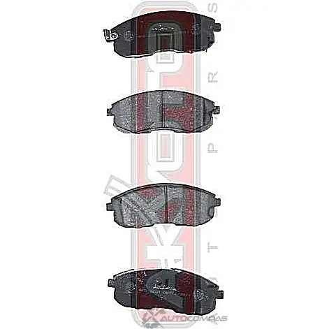 Колодки тормозные дисковые передние AKYOTO 'AKD-2201 WQPEF6C 1420570828 ET MD3 - Изображение 1