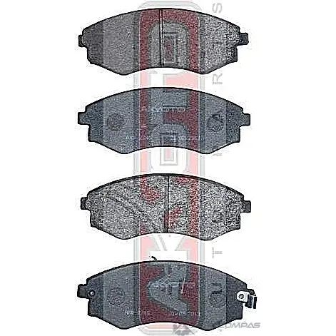 Колодки тормозные дисковые передние AKYOTO 9ATH588 1420570830 'AKD-2245 YC 8DC - Изображение 1