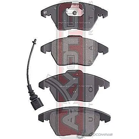 Колодки тормозные дисковые передние AKYOTO QU BGF AKD-23105 1420939035 QAFYOI