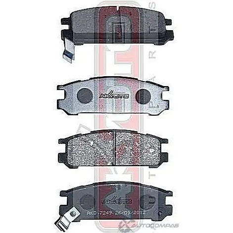 Колодки тормозные дисковые задние AKYOTO 1420571084 'AKD-7249 2 KXWTZ P27JBZ изображение 0