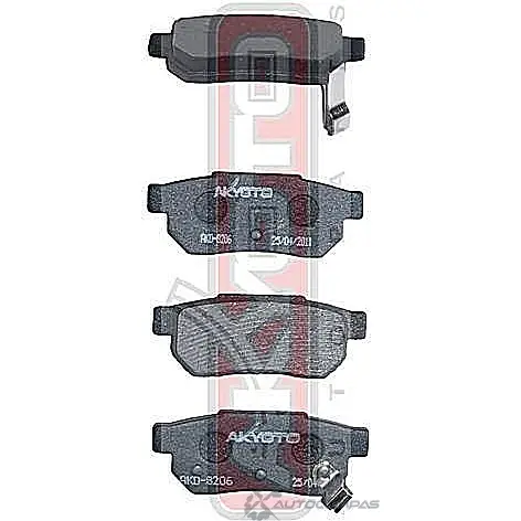 Колодки тормозные дисковые задние AKYOTO XE FY3X 1420571077 0O2US8Z 'AKD-8206 - Изображение 1