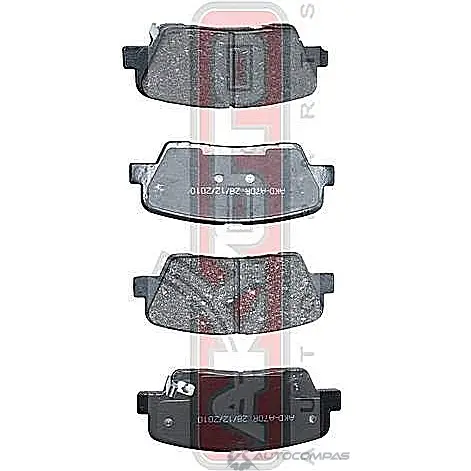 Колодки тормозные дисковые задние AKYOTO AKD-A70R 1420939526 PON3M9Q 5LPXR 4 изображение 0
