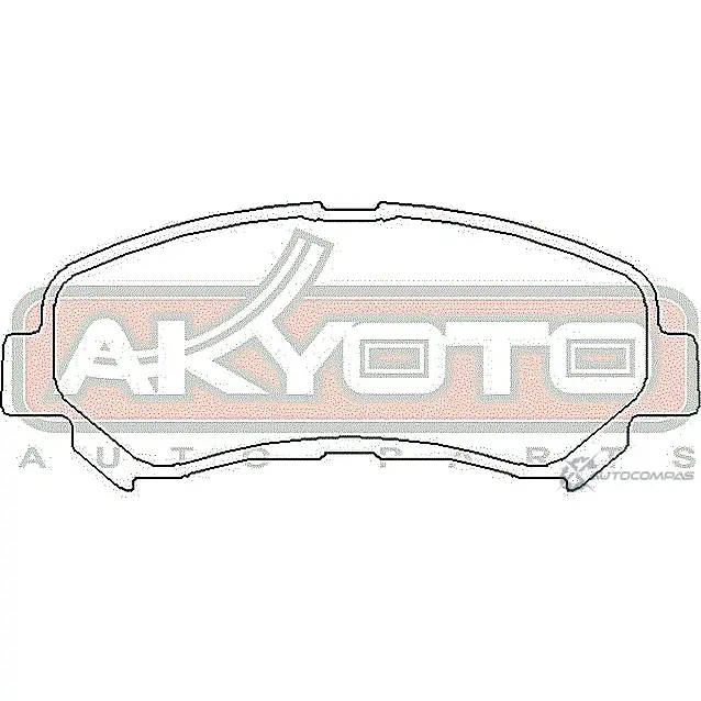 Колодки тормозные дисковые передние керамические AKYOTO 1420571050 ZCS94 'AKDC-JD00A 1QGNTW 5