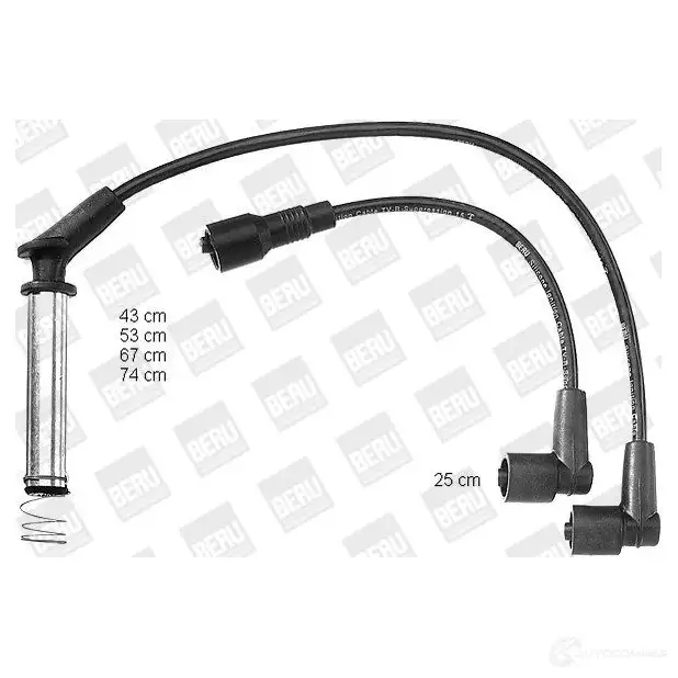 Высоковольтные провода зажигания, комплект BERU pro726 0300898435 1193381780 PRO 726
