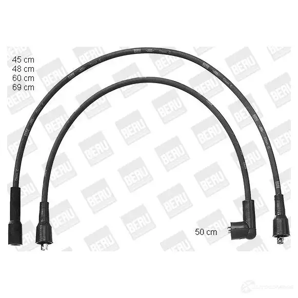 Высоковольтные провода зажигания, комплект BERU zef1022 0 300 891 022 0300891022 119836