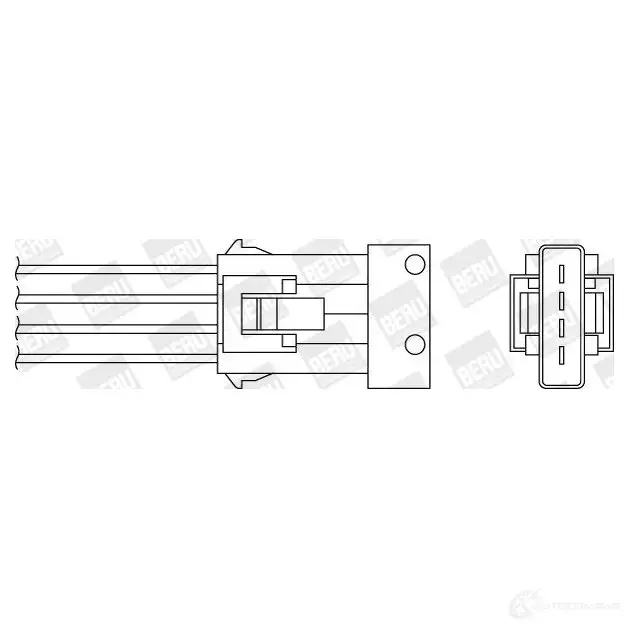 Лямбда зонд, кислородный датчик BERU 0824010297 oph012 OPH 012 117908 изображение 2