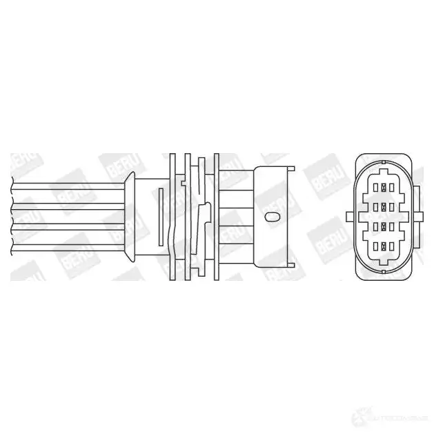 Лямбда зонд, кислородный датчик BERU 0824010145 OZH 111 ozh111 1423024251 изображение 0