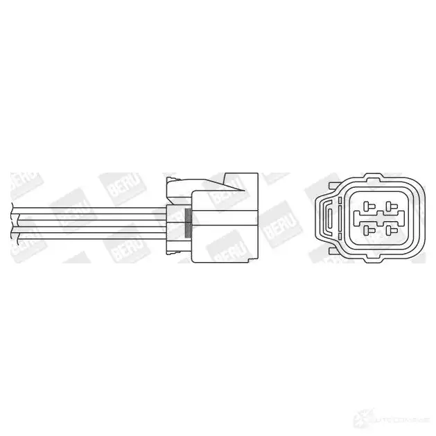 Лямбда зонд, кислородный датчик BERU OZH 120 ozh120 0824010154 118083 изображение 0