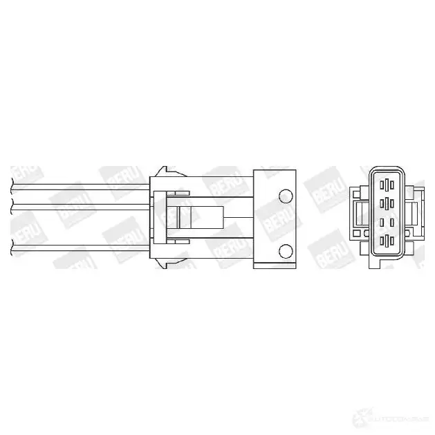 Лямбда зонд, кислородный датчик BERU OZH 154 ozh154 0824010188 118113 изображение 0