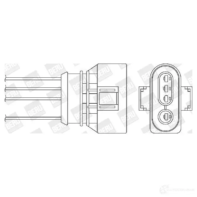 Лямбда зонд, кислородный датчик BERU 0824010187 OZH 153 ozh153 118112 изображение 0