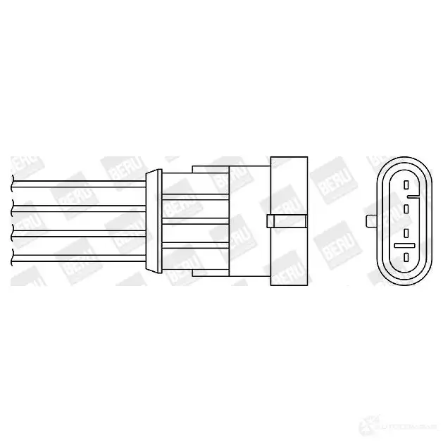 Лямбда зонд, кислородный датчик BERU 0824010070 OZH 064 ozh064 118045 изображение 0