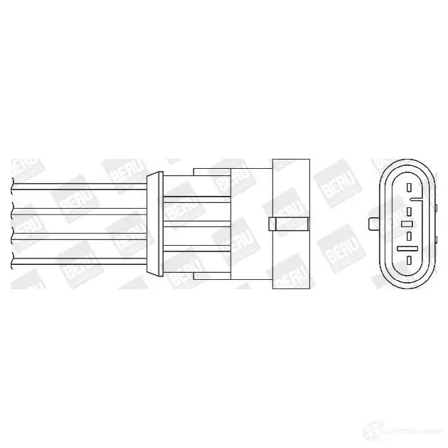 Лямбда зонд, кислородный датчик BERU 118096 ozh136 0824010170 OZH 136