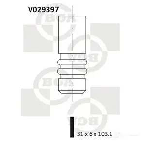 Впускной клапан BGA 3189693 V029397 84WPY A изображение 0