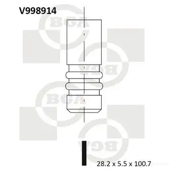 Впускной клапан BGA N51 EP V998914 3190527 изображение 0