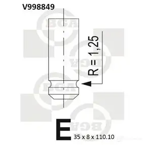 Впускной клапан BGA 3190516 DSV7Q N V998849 изображение 0