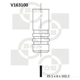 Впускной клапан BGA 3189941 0XSU H V163100 изображение 0