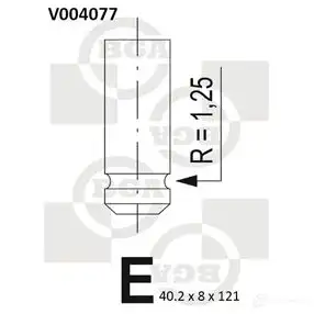 Впускной клапан BGA 3189514 V004077 PFH VQS изображение 0