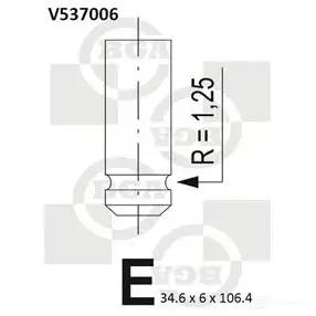 Впускной клапан BGA AEWD DCJ 3190208 V537006 изображение 0