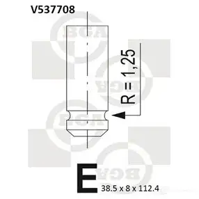 Впускной клапан BGA 3190228 C94 XUJ V537708 изображение 0
