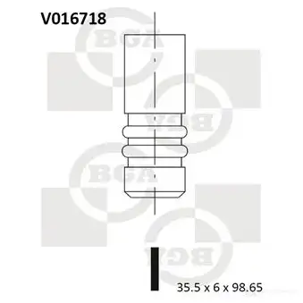 Впускной клапан BGA 3189578 Z QPZC V016718 изображение 0