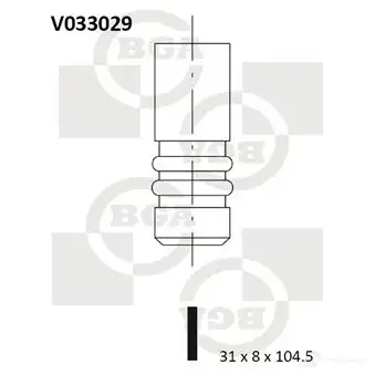Выпускной клапан BGA V033029 3189709 A7VC1E D изображение 0