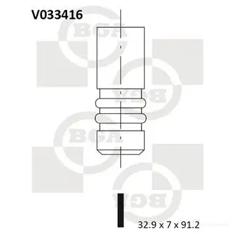 Выпускной клапан BGA OFL RGI V033416 3189726