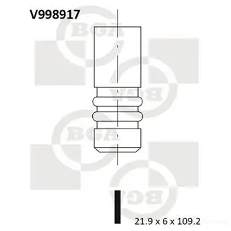 Выпускной клапан BGA V998917 3190530 HXCM 3 изображение 4