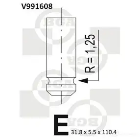 Выпускной клапан BGA 3190298 V991608 XJUJ ES изображение 0