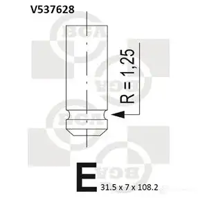 Выпускной клапан BGA 3190225 VLM3 65D V537628 изображение 0