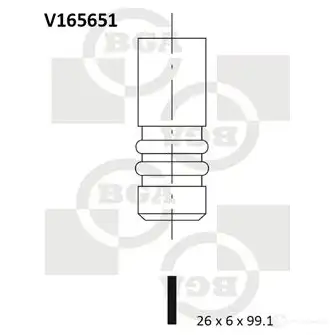 Выпускной клапан BGA 3190061 Q CVG6AG V165651 изображение 0