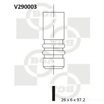 Выпускной клапан BGA 3190147 V290003 CWYK6 R8 изображение 0