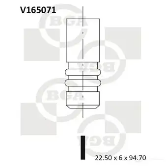 Выпускной клапан BGA 3190032 T7ET J3 V165071 изображение 0