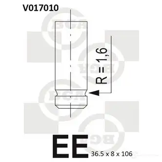 Выпускной клапан BGA 3189586 V017010 ELS2 RY2