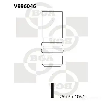Выпускной клапан BGA 3190464 V996046 RQ2F D изображение 0