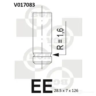 Выпускной клапан BGA V017083 3189623 SA R0N изображение 0