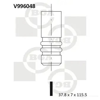Выпускной клапан BGA 3190466 45 XBBG V996048 изображение 0