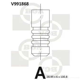 Выпускной клапан BGA UNRE H 3190342 V991868 изображение 9