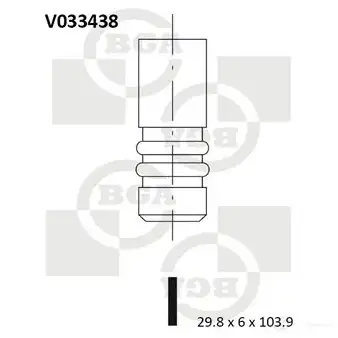 Выпускной клапан BGA QE5 DV V033438 3189727
