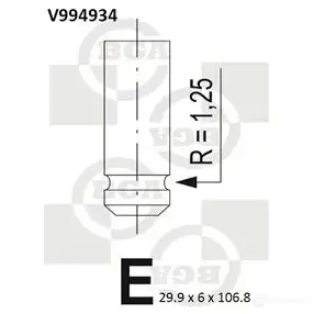 Выпускной клапан BGA 3190434 V994934 PA7 DFC изображение 5