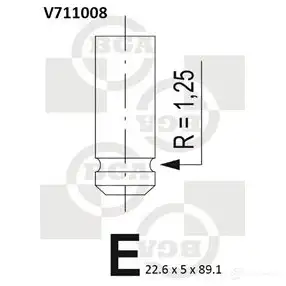 Выпускной клапан BGA V711008 QZRFJJ B 3190261 изображение 0